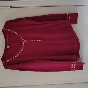 FREE PEOPLE Pink Henley